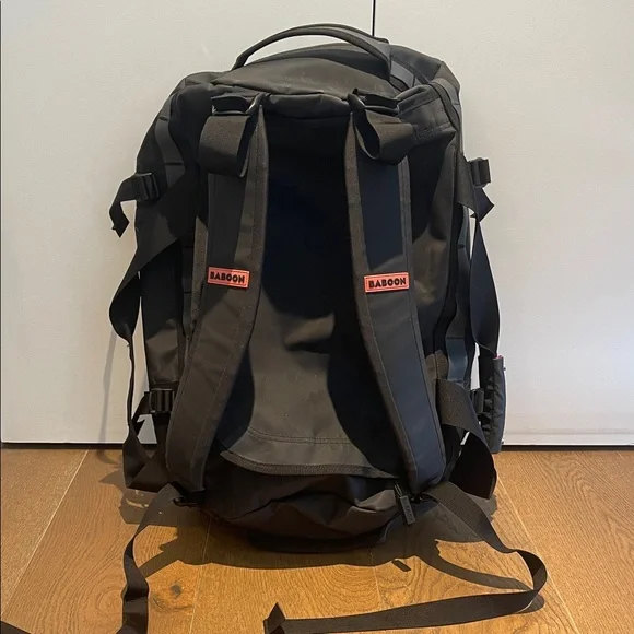 Baboon To The Moon Black Duffel Bag Small (40L) - Picture 3 of 5